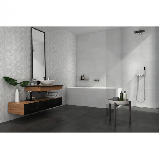 Natura Anthracite Porcelain Wall & Floor Tile 600x600mm